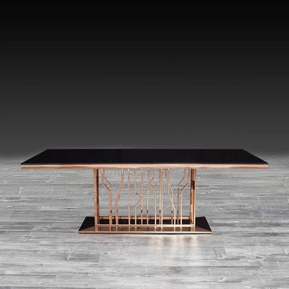 Lorensia Chic Dining Table | Rose Gold