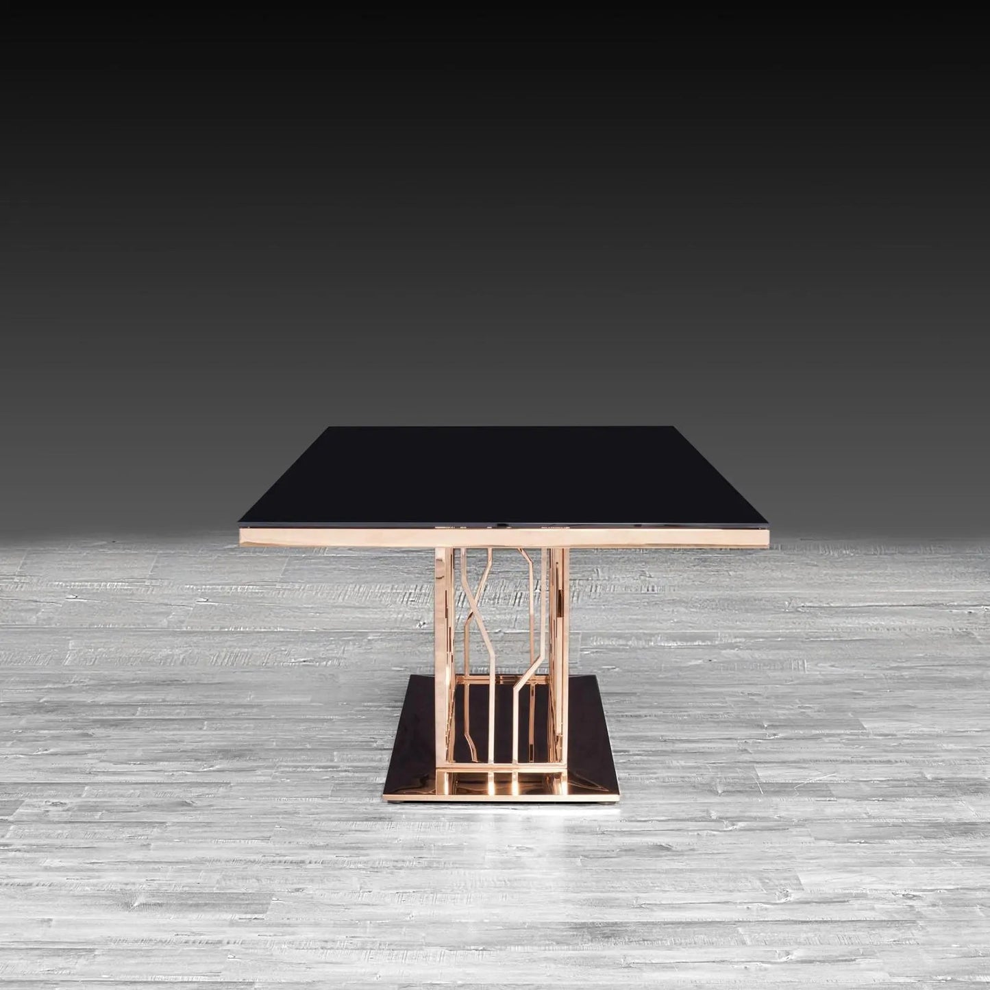 Lorensia Chic Dining Table | Rose Gold