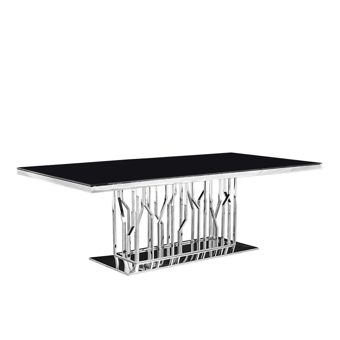 Lorensia Stylish Dining Table | Silver