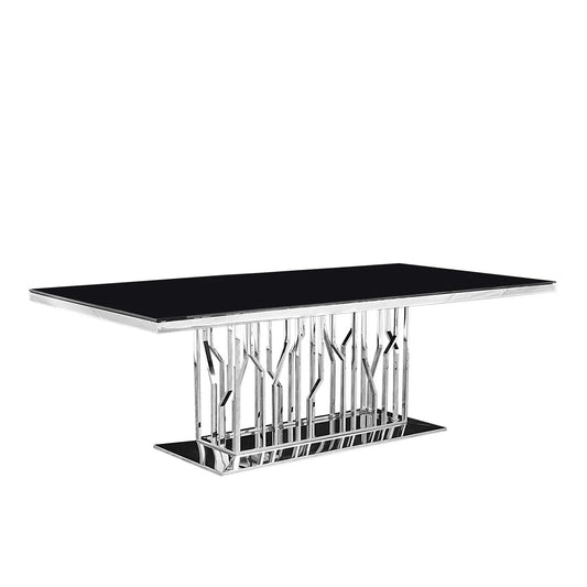 Lorensia Stylish Dining Table | Silver