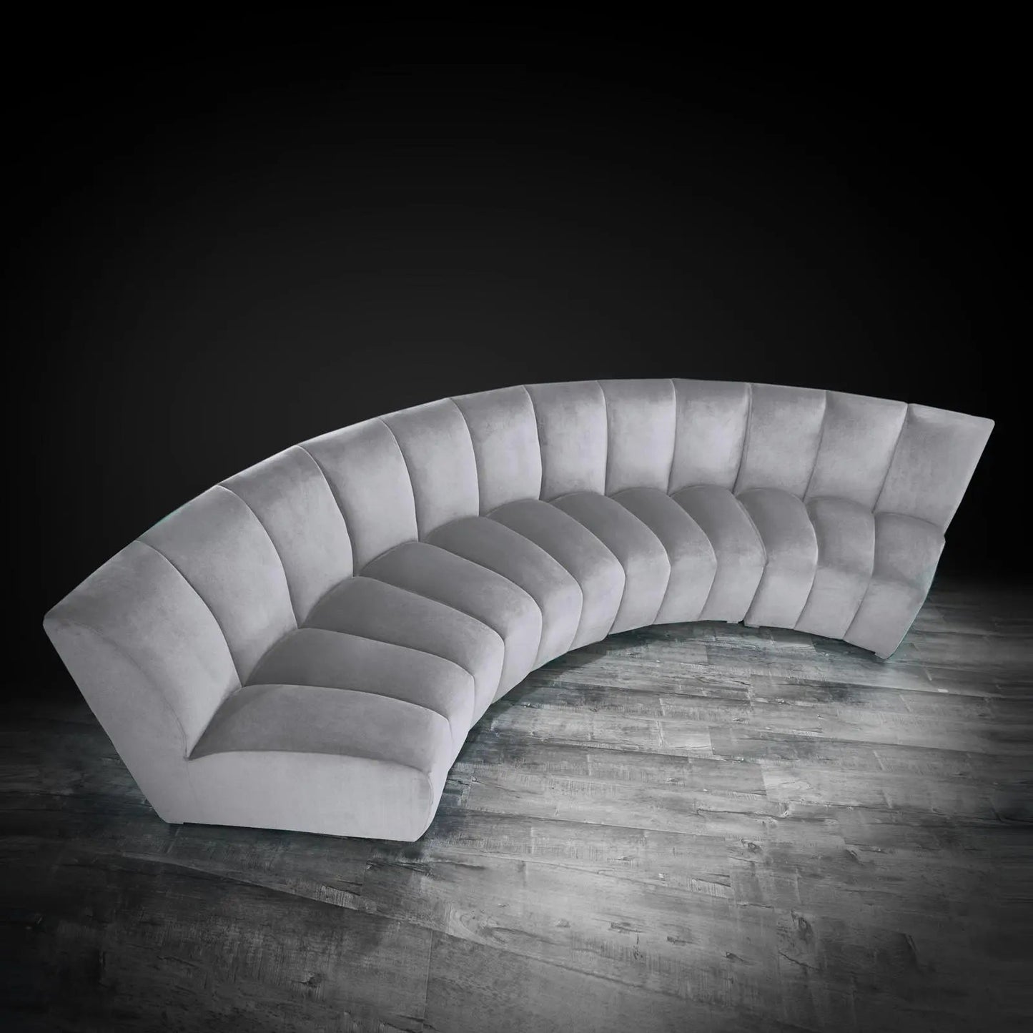 Lotus Modular Sectional | Light Gray Finish