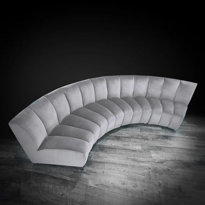 Lotus Modular Sectional | Light Gray Finish