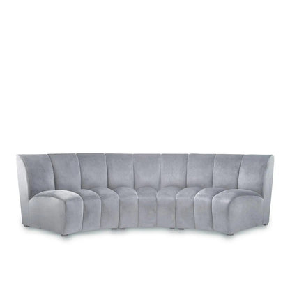 Lotus Modular Sectional | Light Gray Finish
