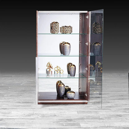 Lozano Curio Cabinet | Wenge Finish