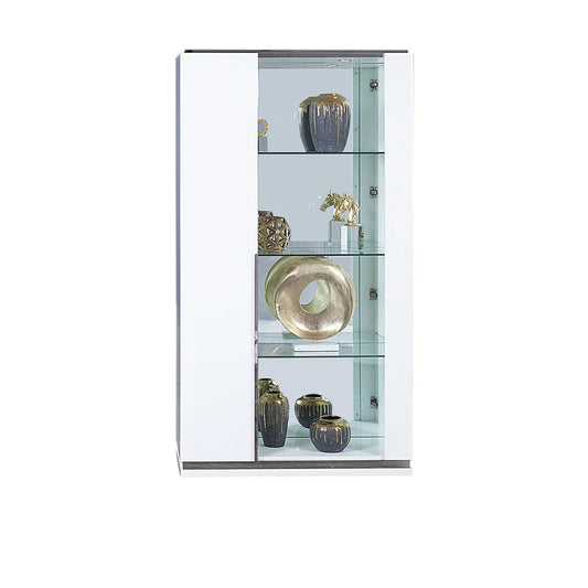Lozano Lacquered Curio in White