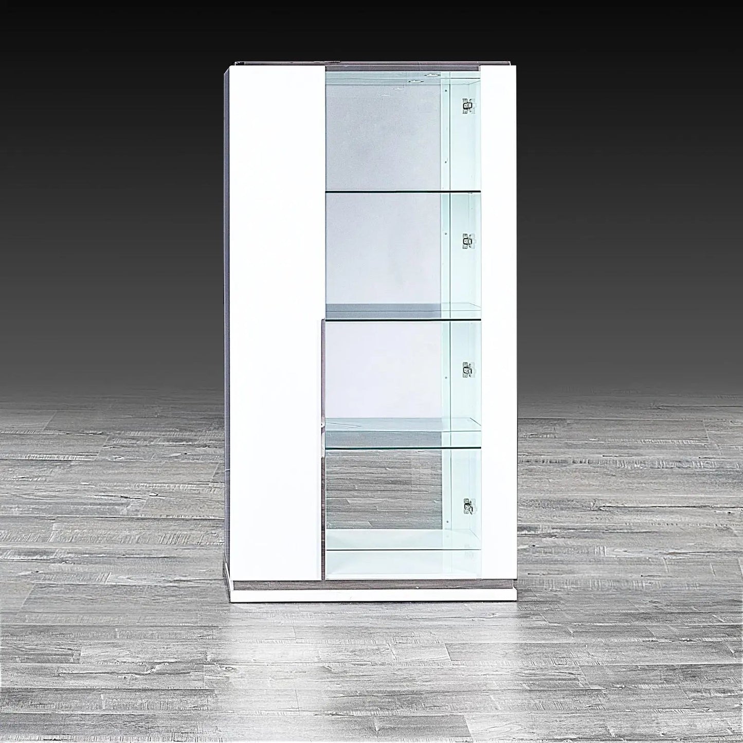 Lozano Lacquered Curio in White