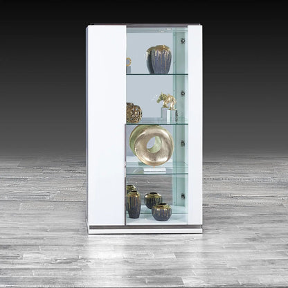Lozano Lacquered Curio in White