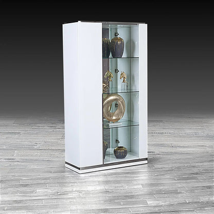 Lozano Lacquered Curio in White