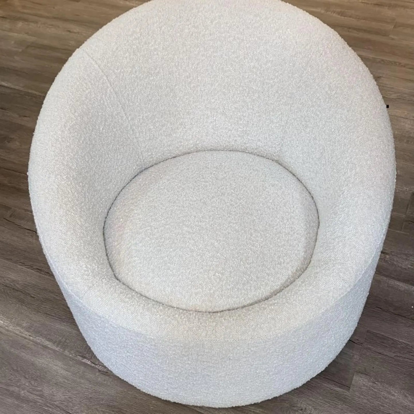 Luca Swivel Accent Chair in Cozy Bouclé