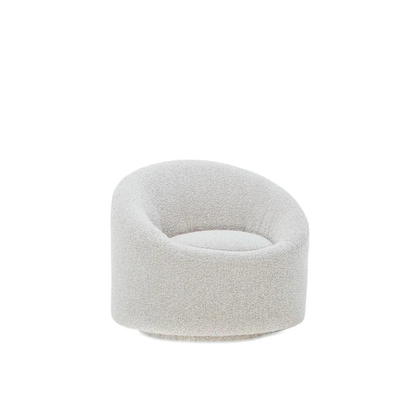 Luca Swivel Accent Chair in Cozy Bouclé