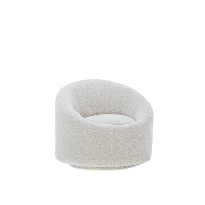 Luca Swivel Accent Chair in Cozy Bouclé