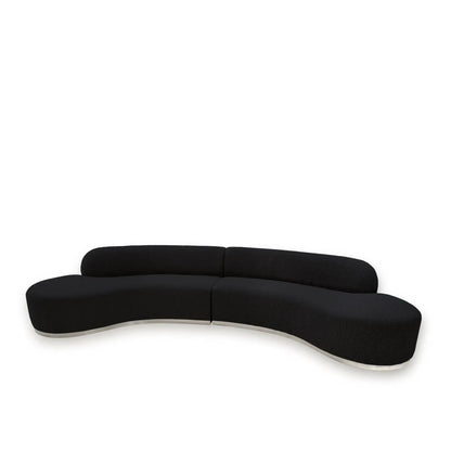 Luca Black Stylish Sectional