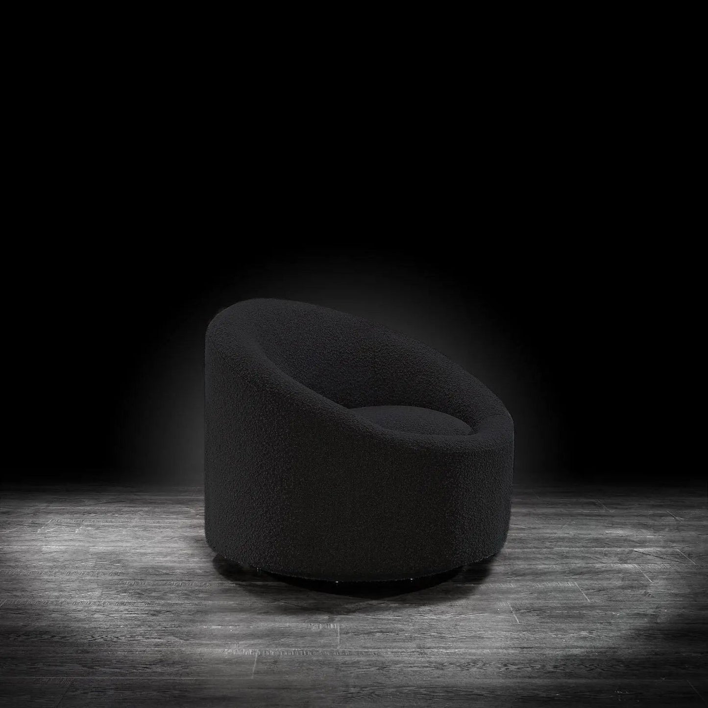 Luca Swivel Accent Chair in Cozy Bouclé