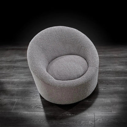 Luca Swivel Accent Chair in Cozy Bouclé