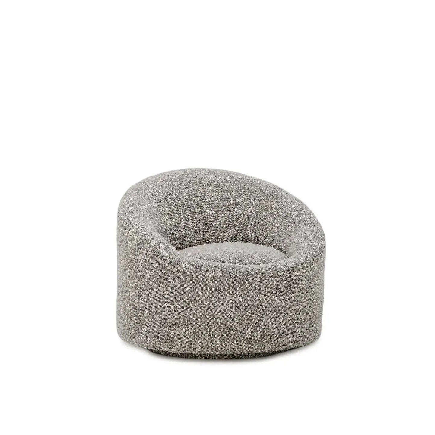 Luca Swivel Accent Chair in Cozy Bouclé