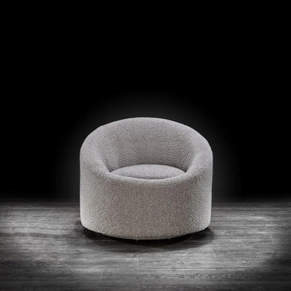 Luca Swivel Accent Chair in Cozy Bouclé