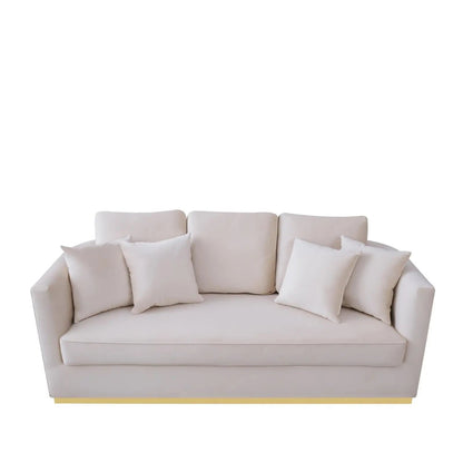 Lucia Gold Beige Sofa Set