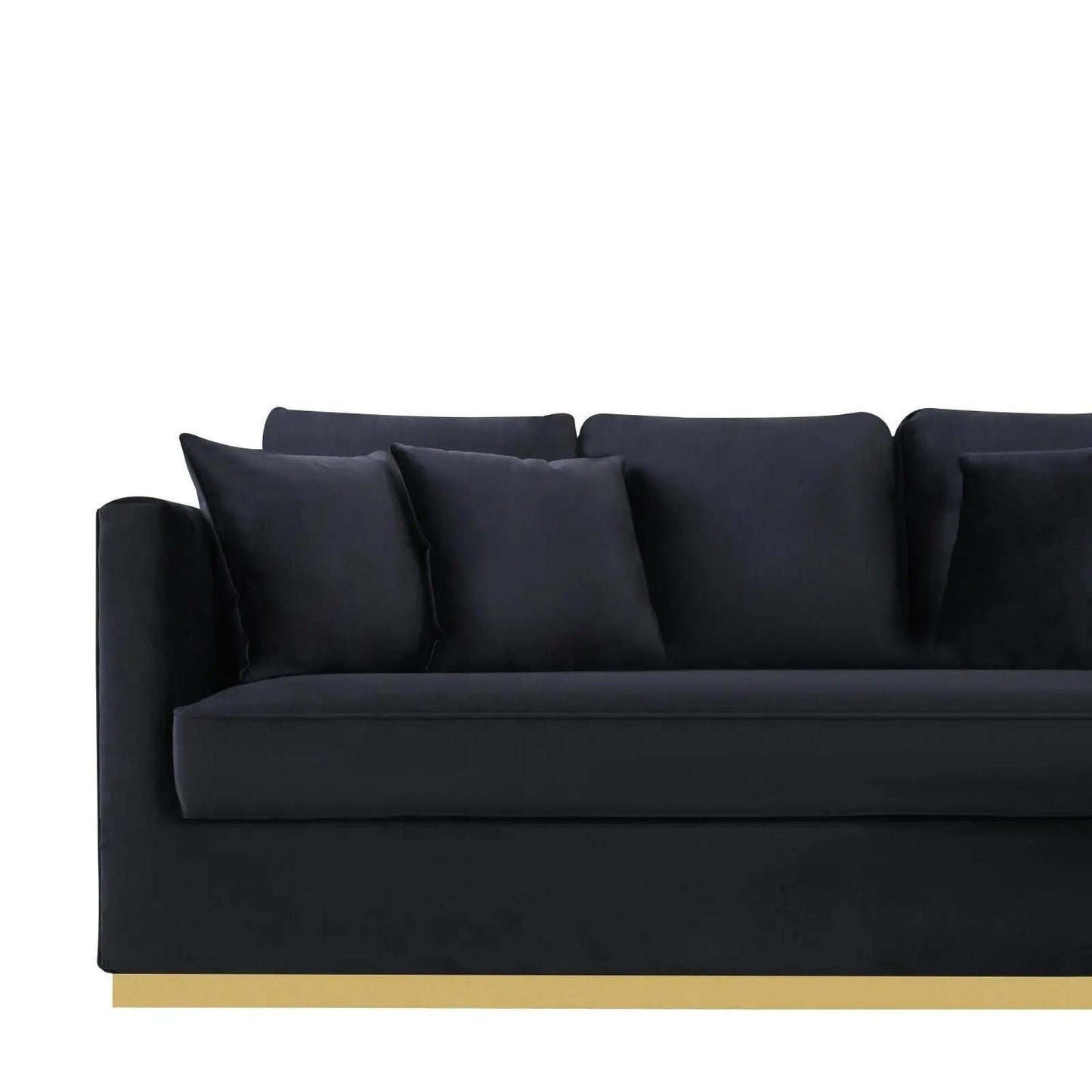 Lucia Gold Black Stylish Sofa Set
