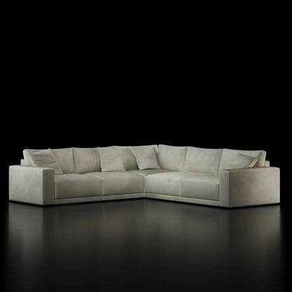 Lugano Five Pieces Beige Sectional Roberto Grassie RG