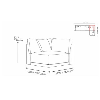 Lugano 5-Piece Sectional Configuration