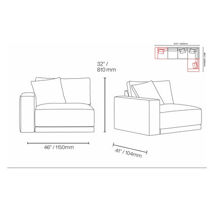 Lugano 5-Piece Sectional Configuration