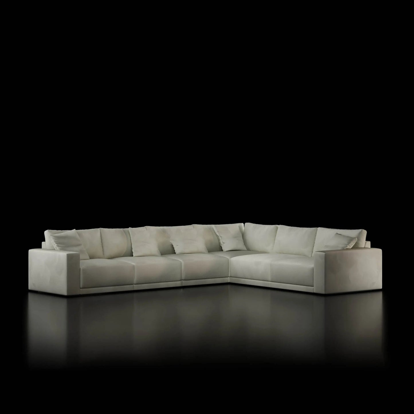 Lugano Six Pieces Beige Sectional RG
