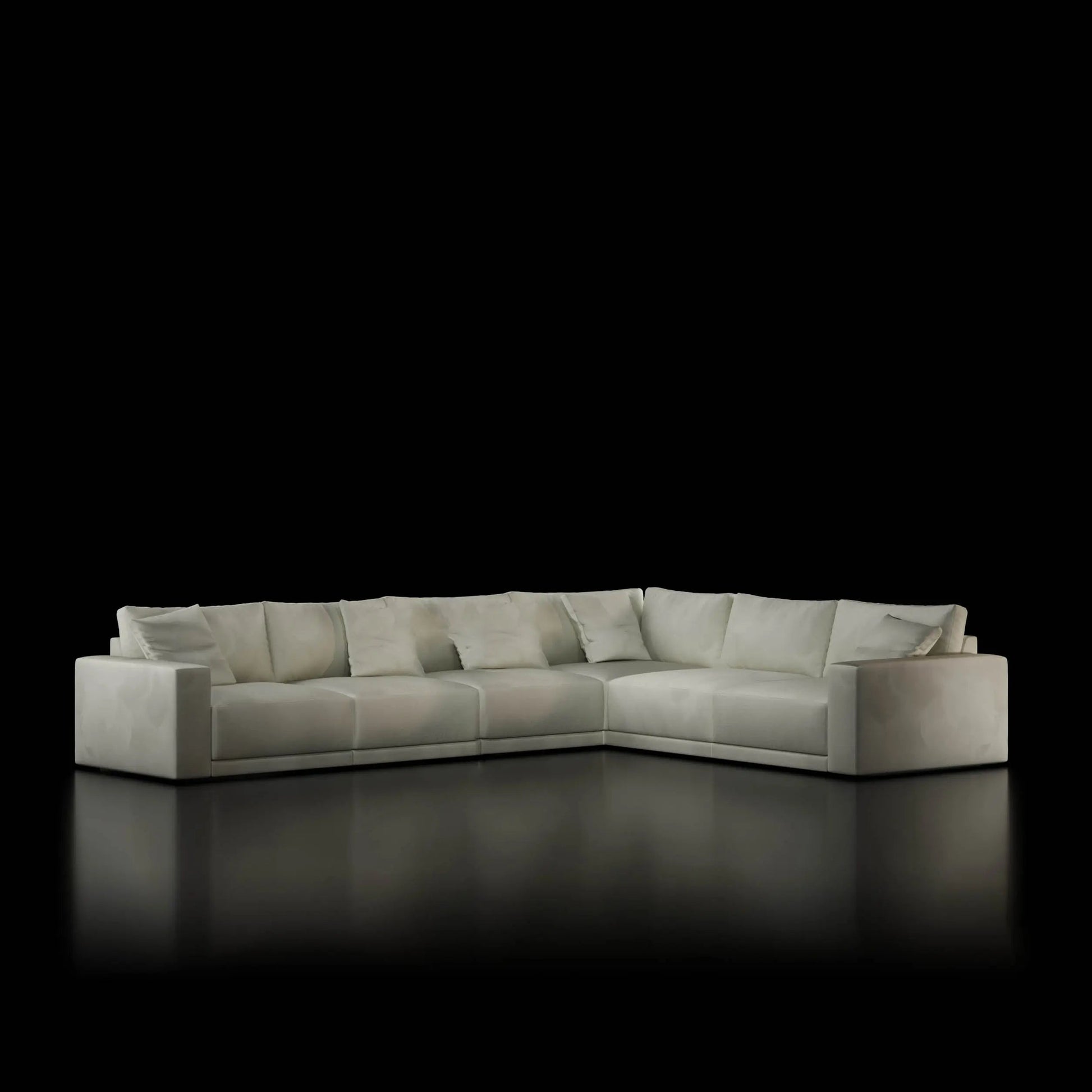 Lugano Six Pieces Beige Sectional RG
