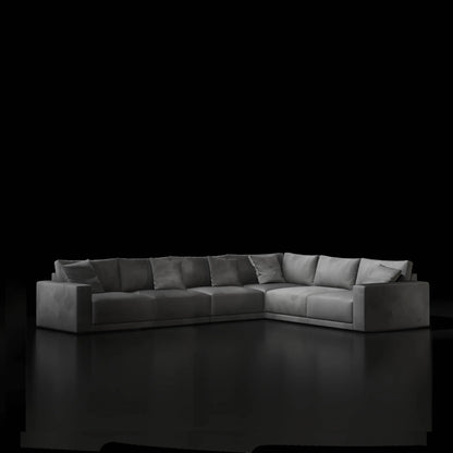 Lugano Six Pieces Dark Gray Sectional RG