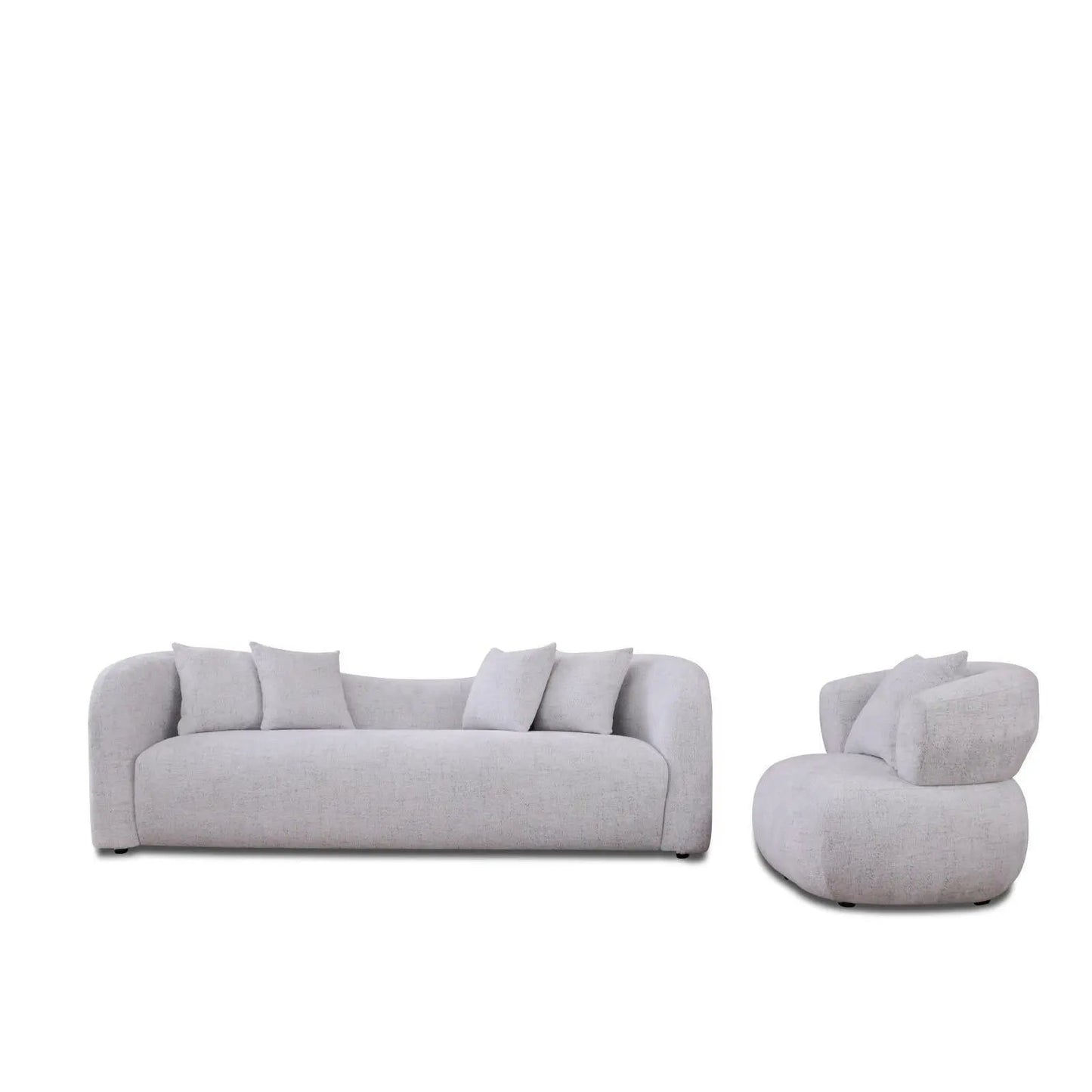 Luna Elegant Sofa Set – Ivory