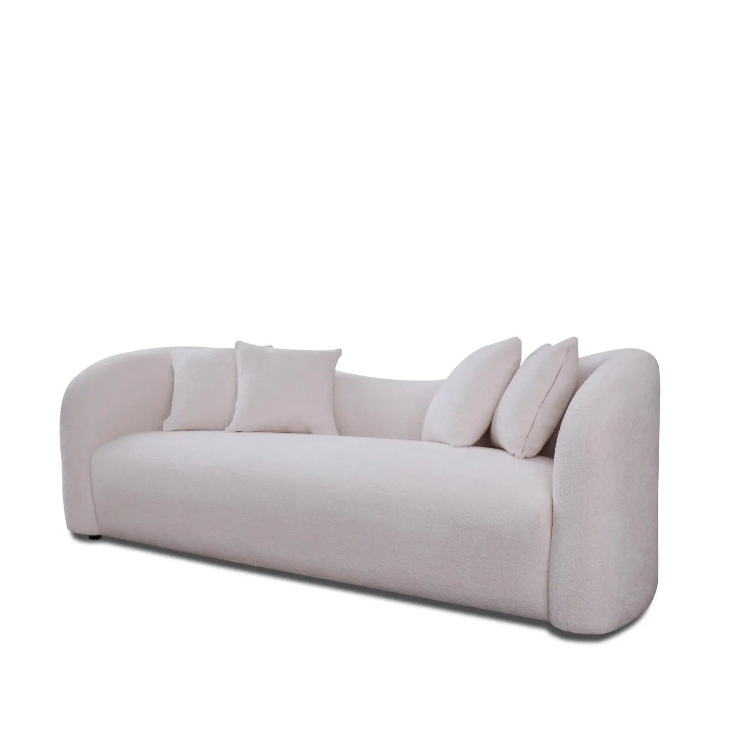 Luna Classic Sofa Set – White