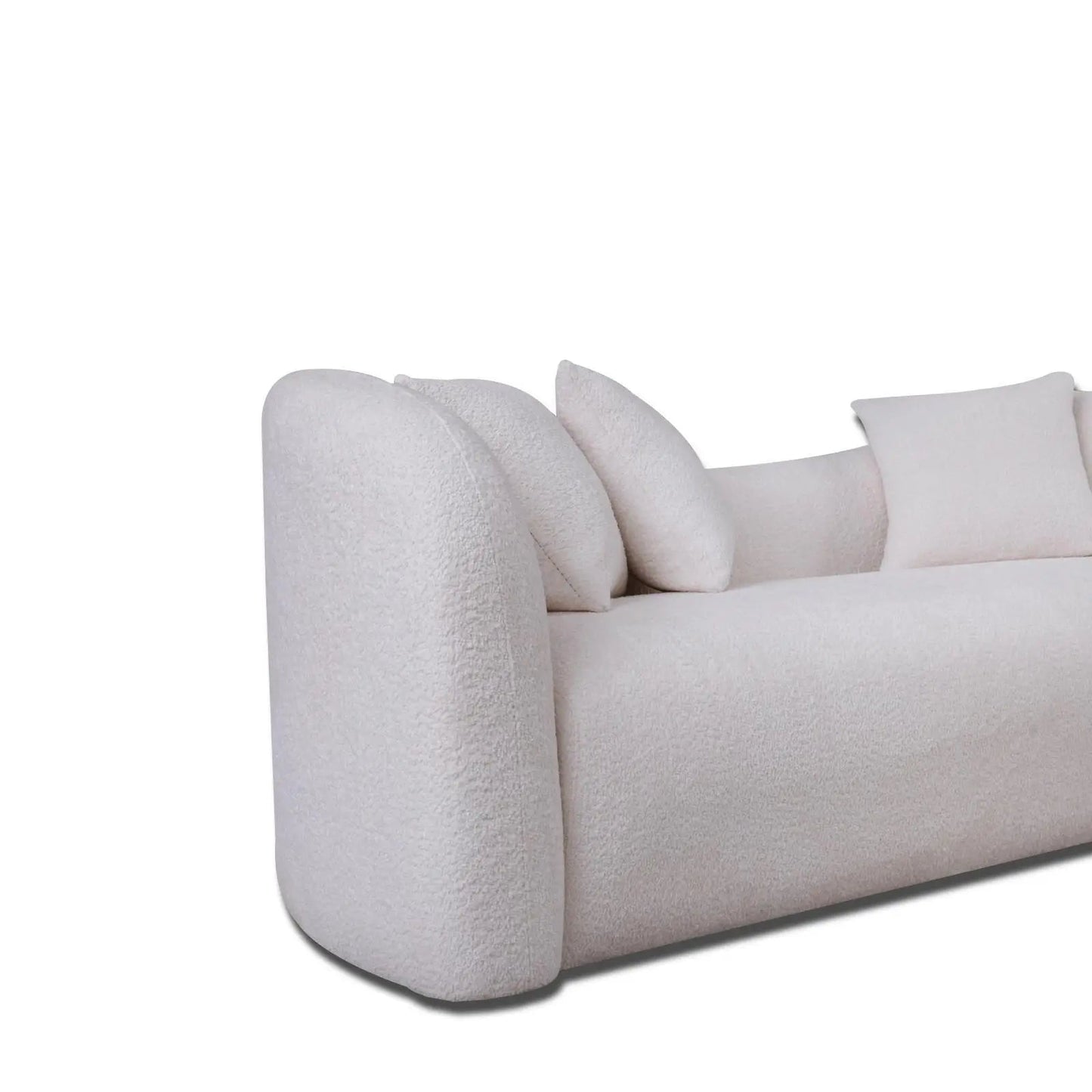 Luna Classic Sofa Set – White