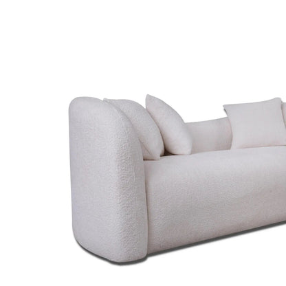 Luna Classic Sofa Set – White