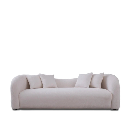 Luna White Sofa Set
