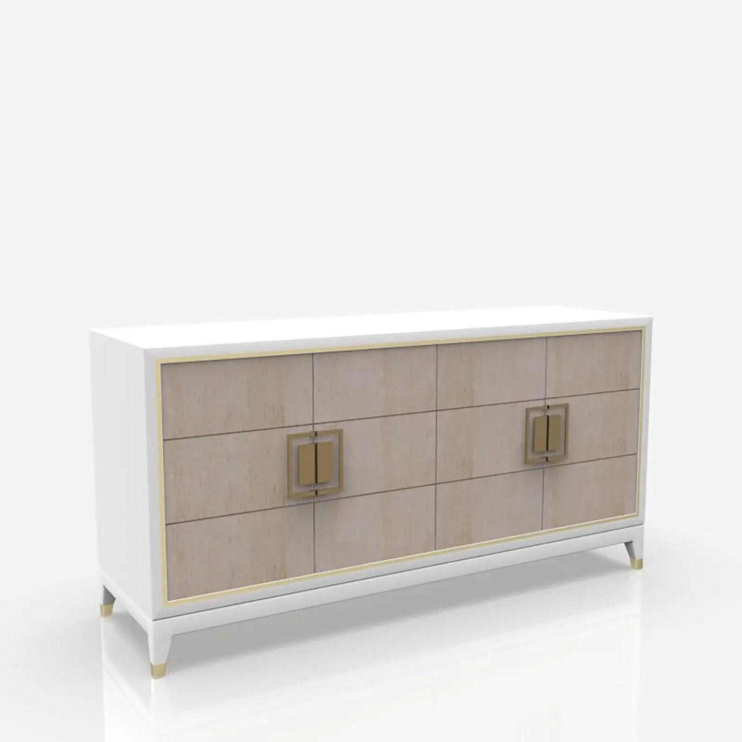 Lustro Buffet in Elegant White Finish
