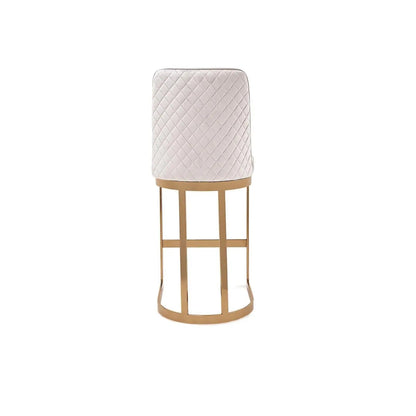 Mariella Counter Stool | Brushed Gold Frame