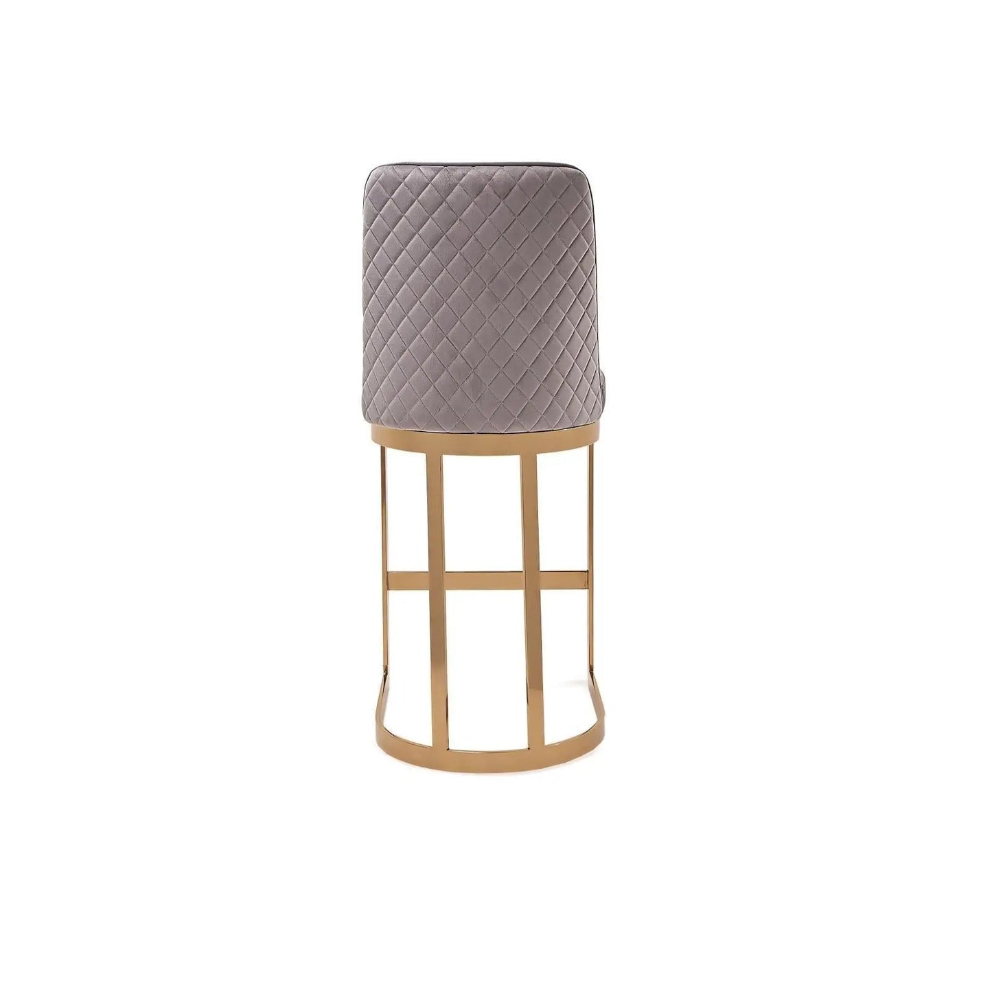 Mariella Counter Stool | Brushed Gold Frame