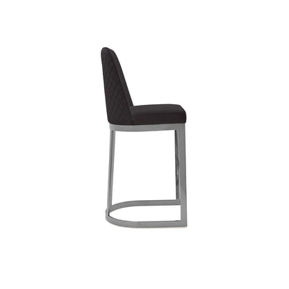 Mariella Counter Stool in Silver