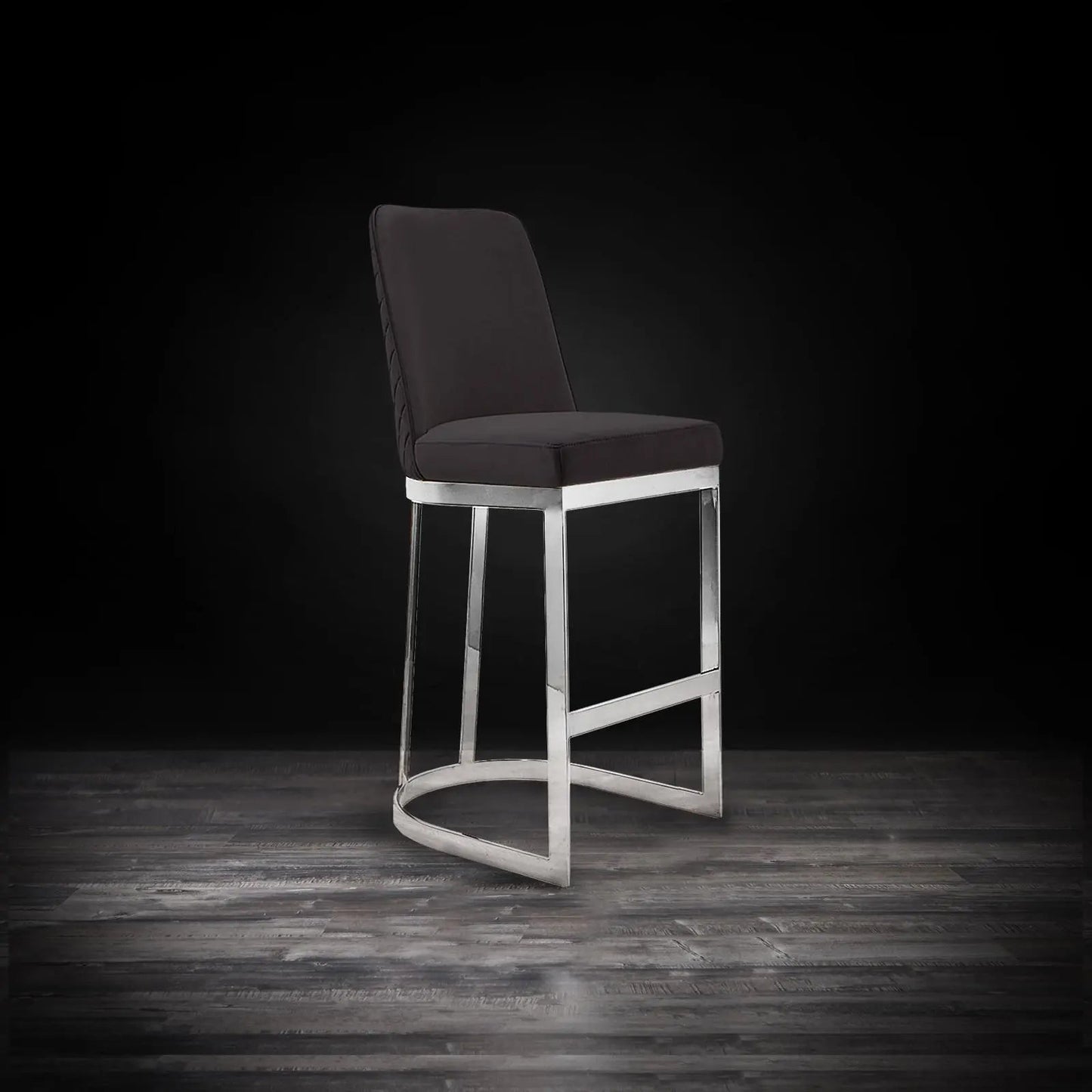 Mariella Counter Stool in Silver