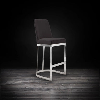 Mariella Counter Stool in Silver