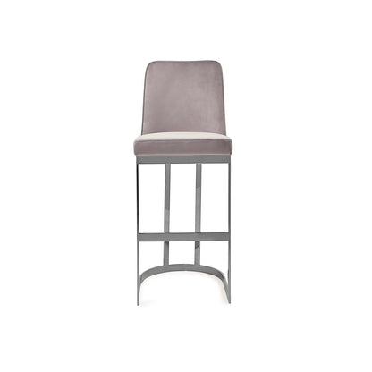 Mariella Silver Gray Bar Stool