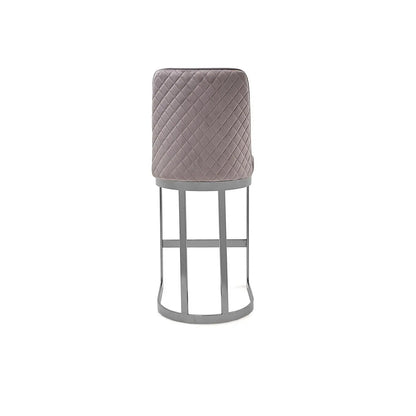 Mariella Counter Stool in Silver