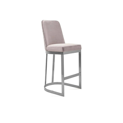 Mariella Counter Stool in Silver