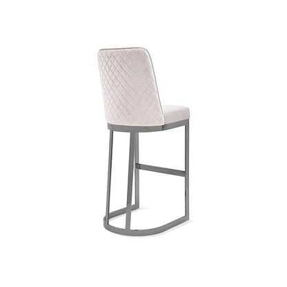 Mariella Bar Stool – Polished Silver