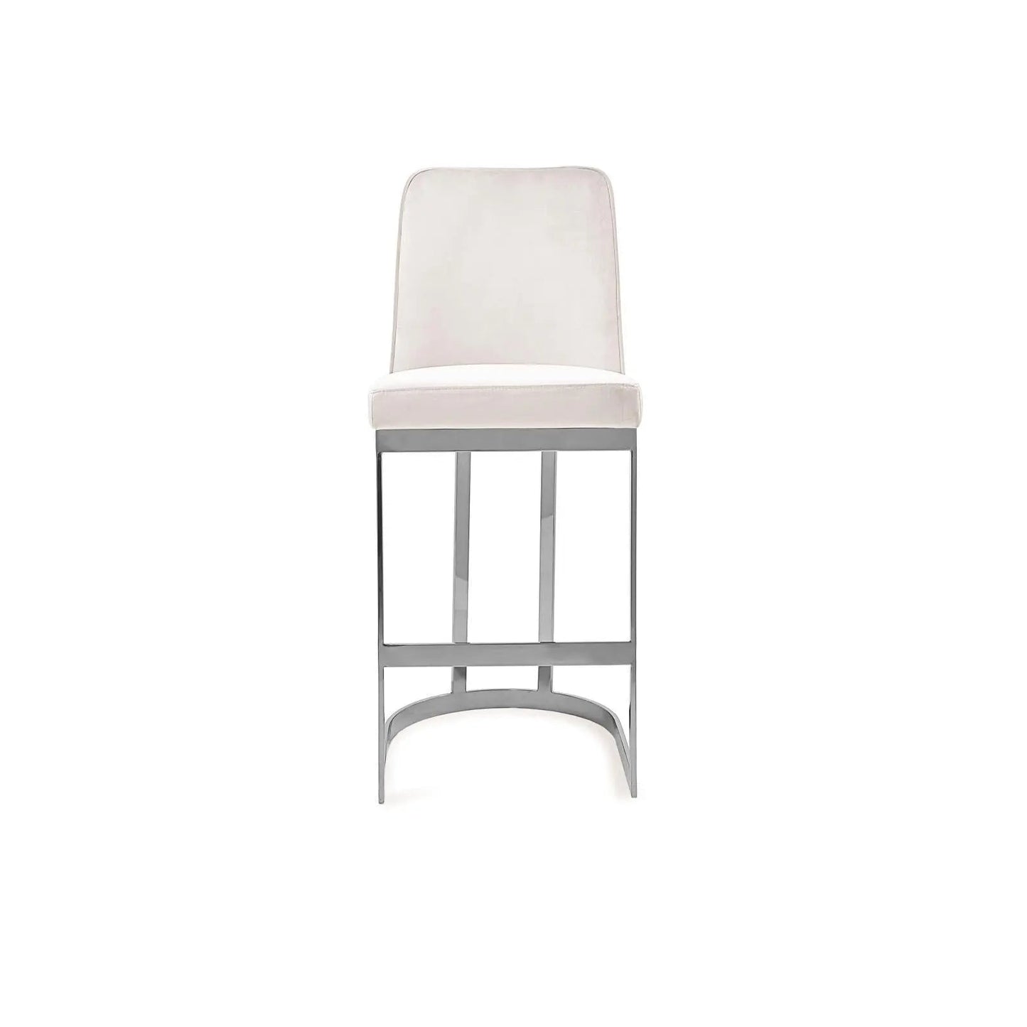 Mariella Counter Stool in Silver
