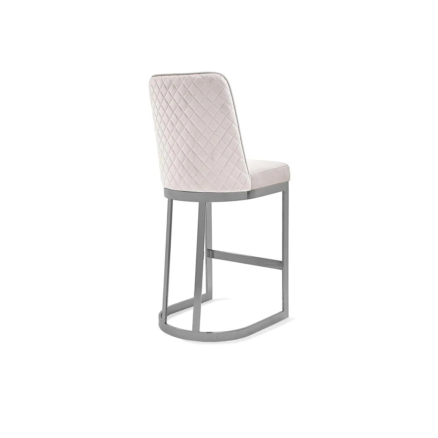 Mariella Counter Stool in Silver