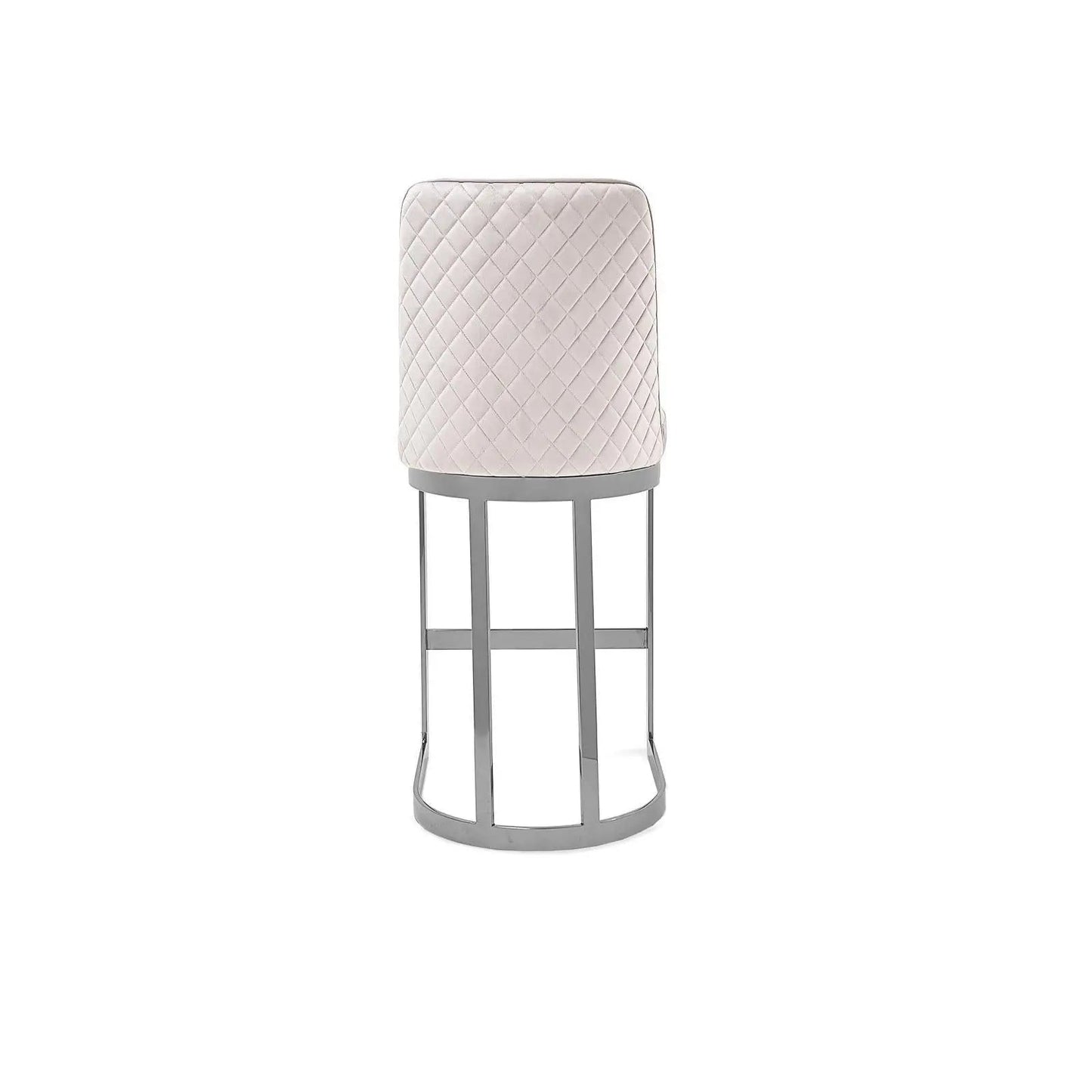 Mariella Counter Stool in Silver
