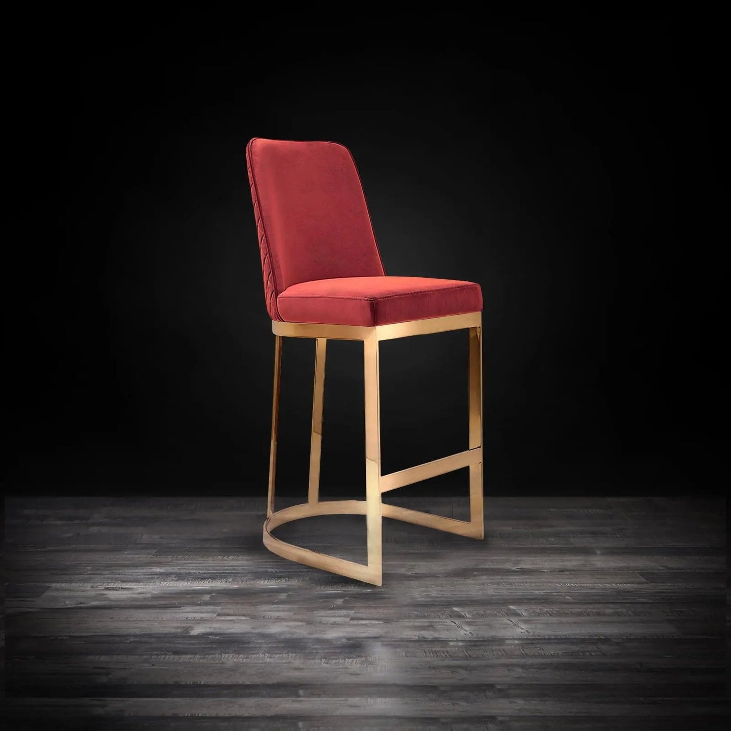 Mariella Counter Stool – Gold Finish