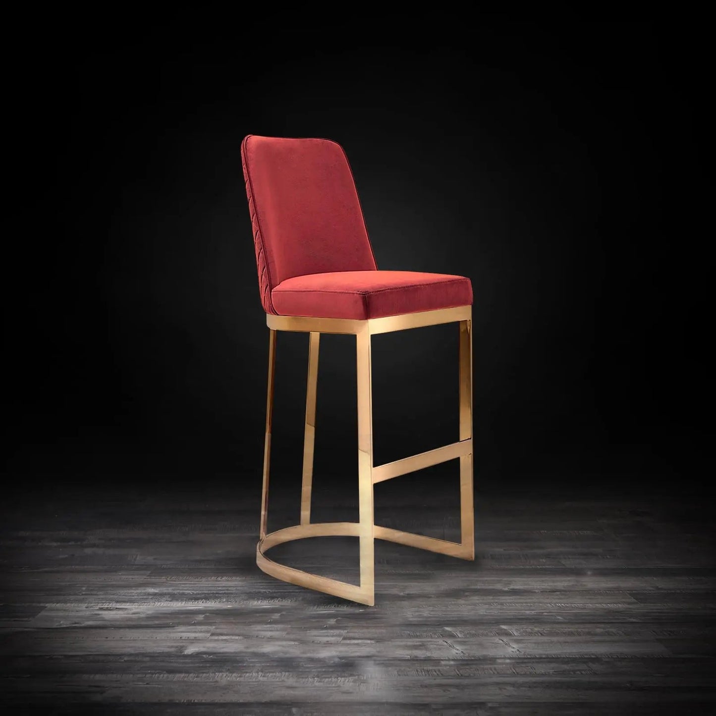 Mariella Gold Bar Stool