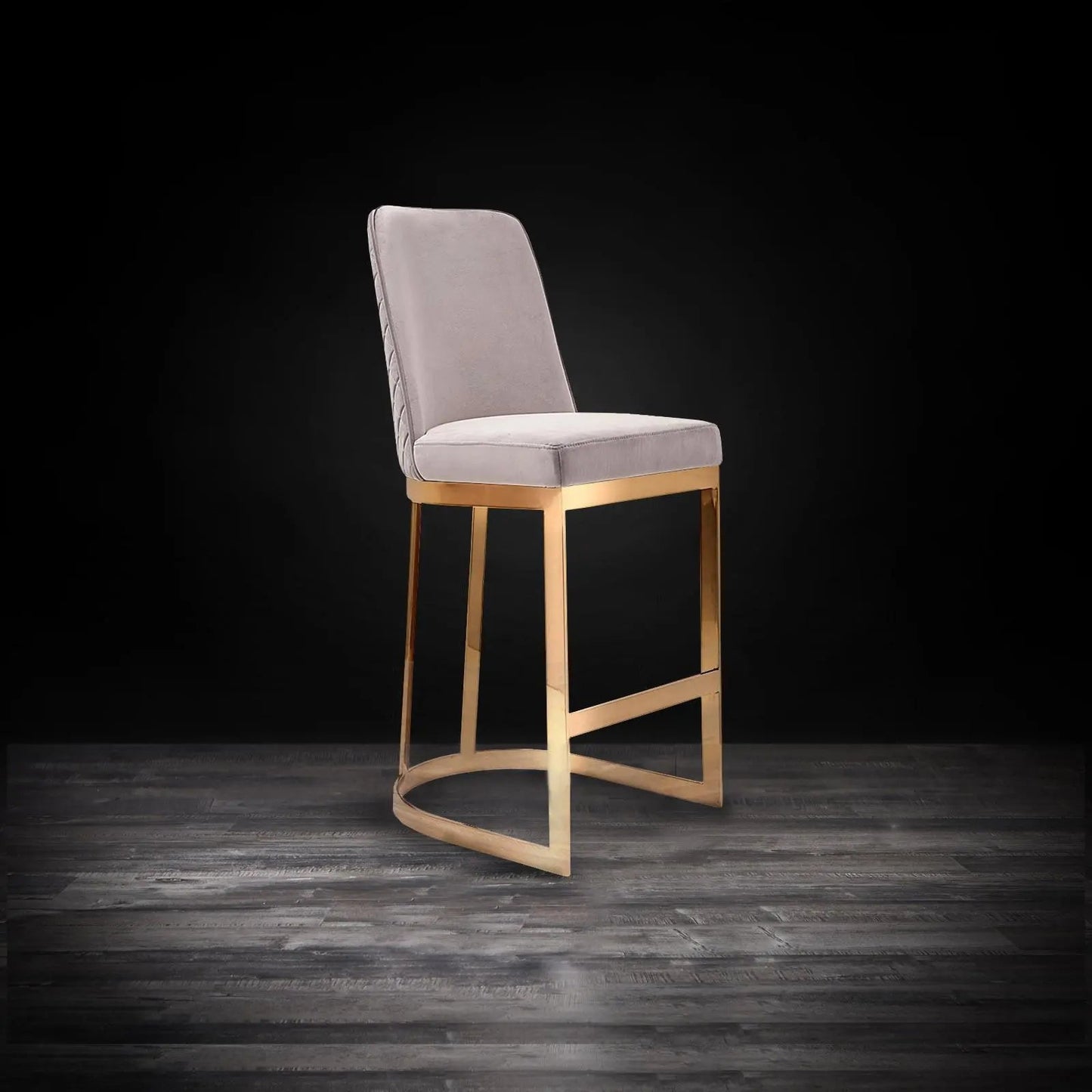 Mariella Counter Stool – Gold Finish