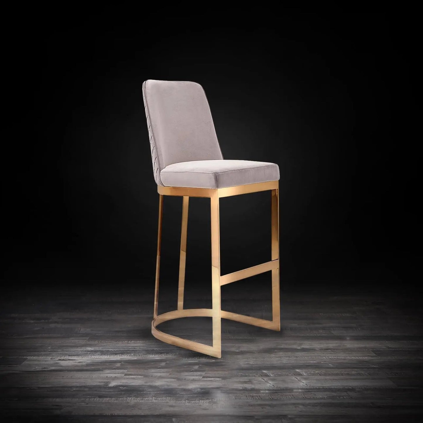 Mariella Gold Bar Stool